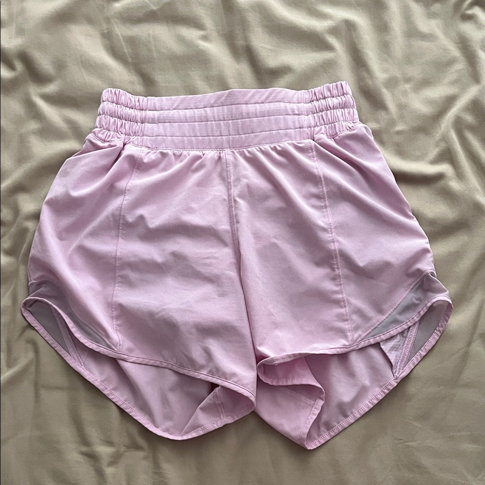 Lululemon Athletica Light Pink Athletic Shorts